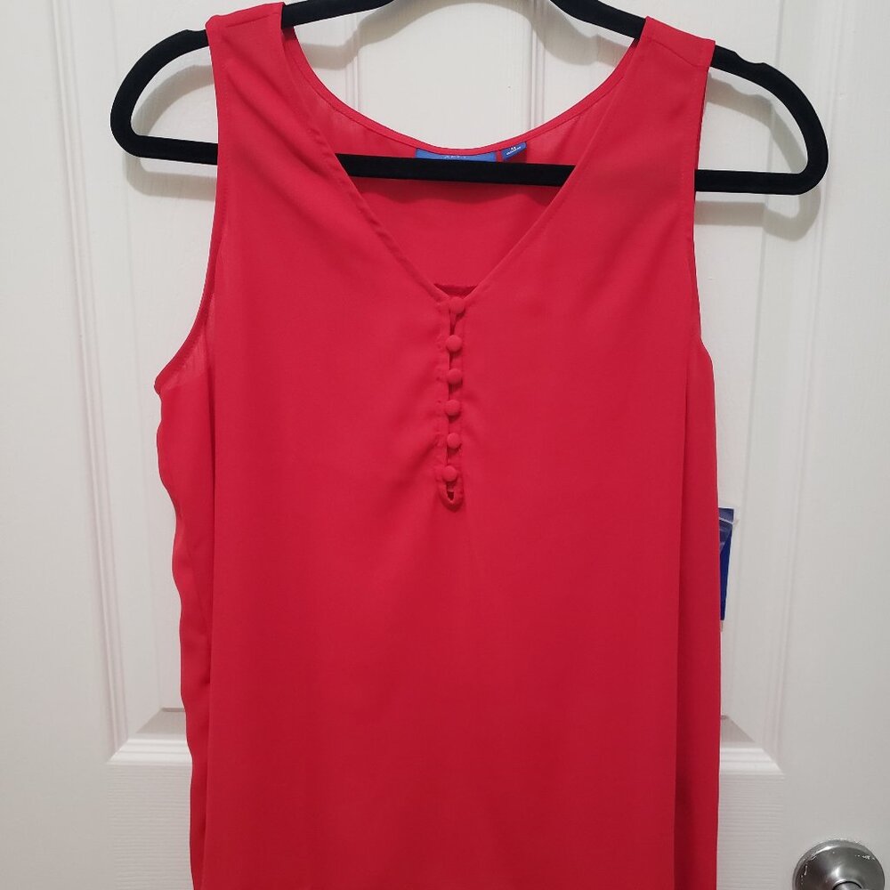 Apt 9 Sleeveless Red Shirt